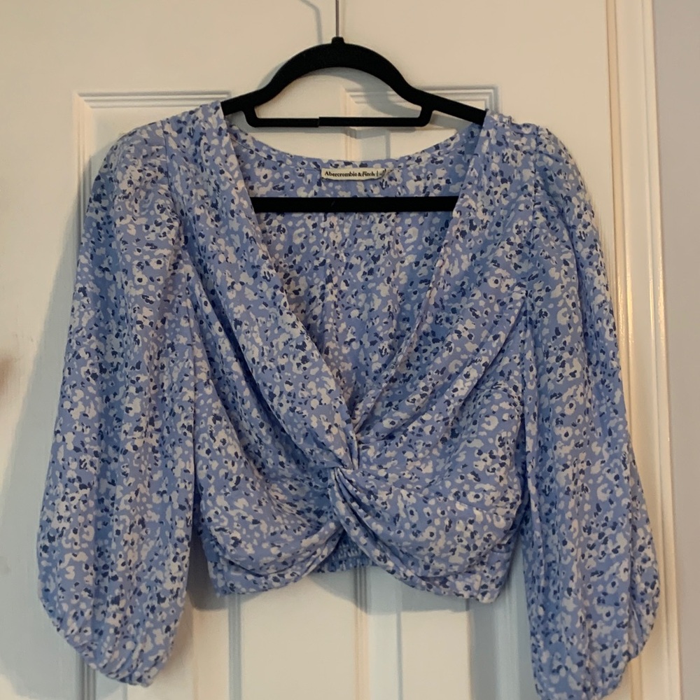 Abercrombie & Fitch Blue Floral Blouse